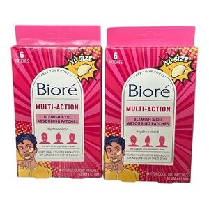 Biore XL Acne Pimple Patches | Set of 2 | Multi-Action Blemish & Oil Absorbing